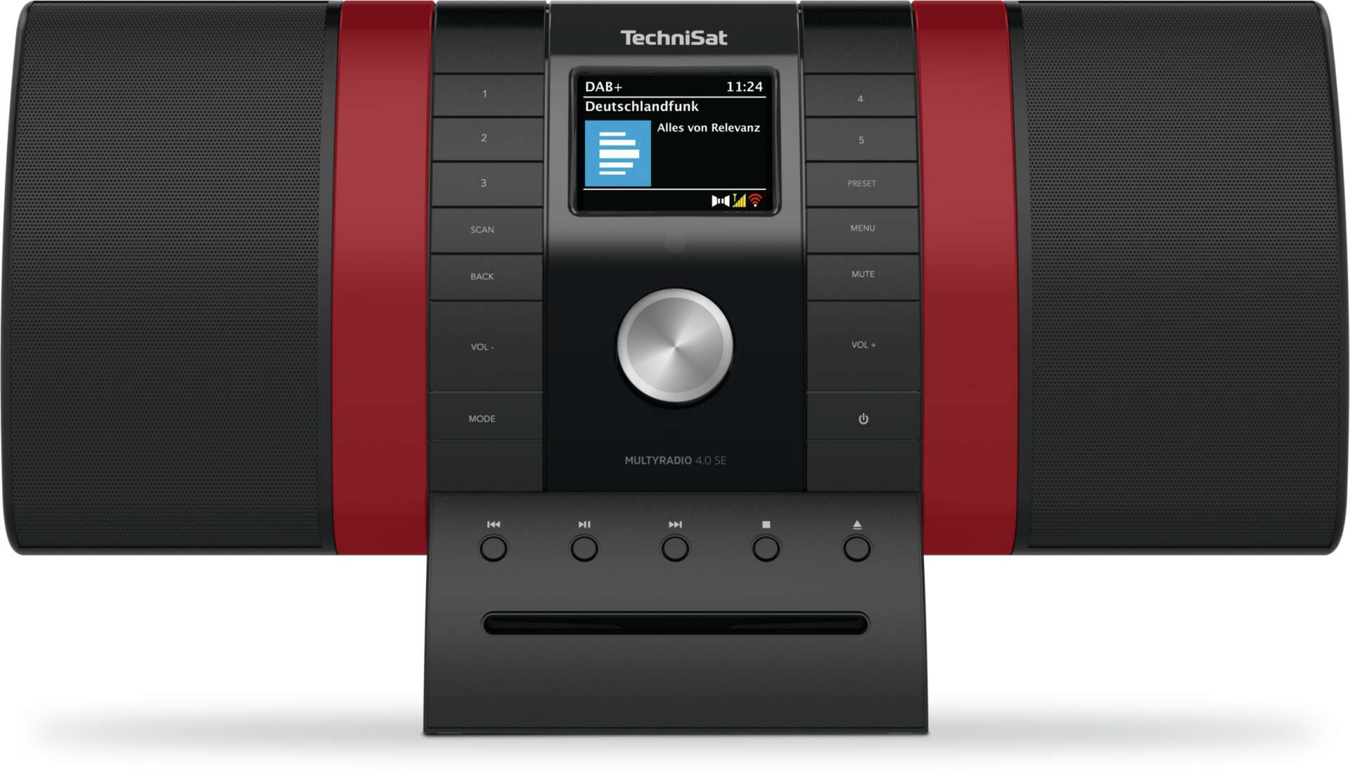 Technisat multyradio 4.0 se rádió - fekete/piros
