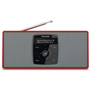 Technisat DigitRadio 2 S DAB+ és FM rádió Bluetooth-al, piros és ezüst - TechniSat