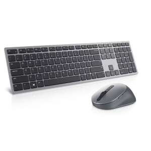 Dell KM7321W Drahtlose Tastatur und Maus-Kombination, silber, UK-Layout - Dell Tastaturen