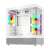 Savio Sigma X1 fehér számítógépház edzett üveg oldalsó panellel és RGB ventilátorokkal