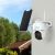 Reolink Argus B430 wireless security camera with solar panel in outdoor setting