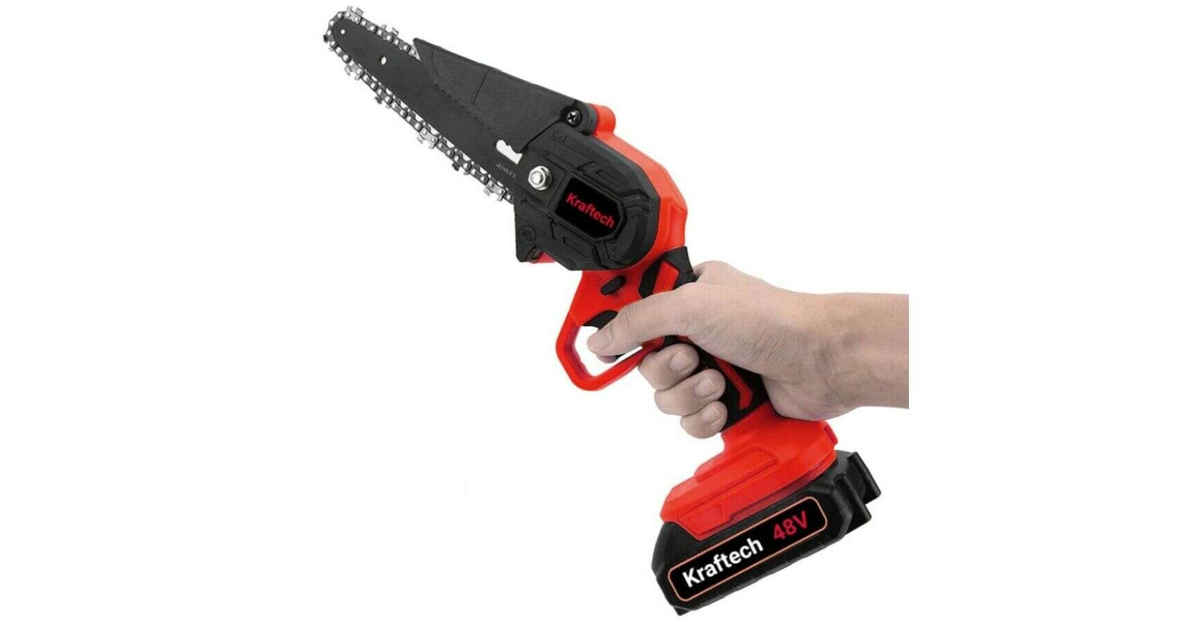 Kraftech mini láncfűrész ,2 db akkumulátorral 48 V 