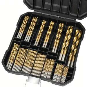 99 piece drill bit set in a case, drill bits for metal, metal drill bit set - Screw