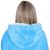 Close-up of Springos tengerkék oversized hooded blanket sweatshirt hood