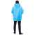 Springos oversized wearable blanket hoodie in blue, back view, with model wearing it