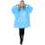 Springos oversized hooded blanket sweatshirt, tengerkék, full body