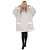 Springos Oversize-Hoodie-Decke in Beige, Vorderansicht