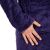 Close-up of Springos Men's Dark Blue Fleece Robe Sleeve