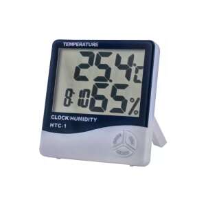 Digital temperature and humidity gauge with clock, IZOXIS HTC-1 - Weather Station