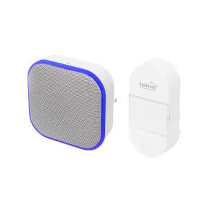 Home by Somogyi Home DBK 1401AC vezeték nélküli csengő, 140 m hatótávolság, IP44, állítható hangerő, 4 nyomógomb lehetőség