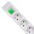 Qoltec 230V Surge Protector Power Strip 4 Sockets 1.8m - White (50288) 96995792