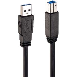 Lindy 43098 USB 3.2 Gen 1 (3.1 Gen 1) cable, 10 meters, USB A to USB B, black - Computers and Accessory
