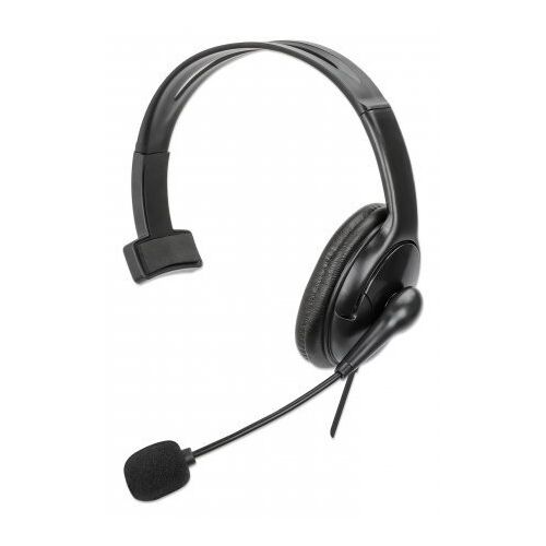 Cască și headset Manhattan 180849 cu fir, bandă pentru cap, birou/call center, USB tip A, Negru (180849) 112774178