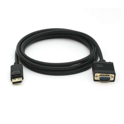 Equip DisplayPort - VGA átalakító kábel, 2 méter hosszú, fekete