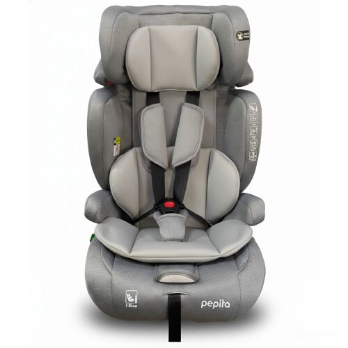 Pepita 2in1 ISOFIX I-Size sigurnosno sjedalo za djecu 76-150cm #siva
