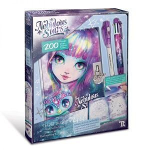 Nebulous Stars Isadora Secret Diary set for girls, includes invisible ink pen and lock - Journal