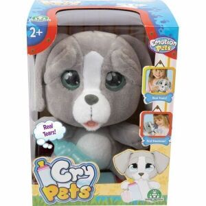 Cry Pets Pityergő kiskutya plüss szürke, interactive plush toy in packaging - Interactive Plush Toy