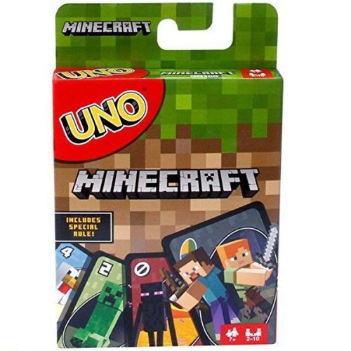 Mattel Minecraft UNO kártyajáték, Minecraft karakterekkel és játékmenettel, 2-10 játékos számára - Játék