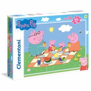 Clementoni Peppa Pig Maxi Puzzle, 24 darabos. Peppa malac családi piknik kirakó gyerekeknek. - Clementoni Puzzle