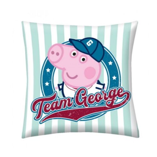 Peppa Malac George Baseball Párna, 40x40 cm, díszpárna