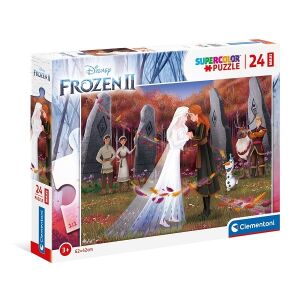 Clementoni Jégvarázs 2 Maxi puzzle 24 darabos, Disney Jégvarázs II kirakó gyerekeknek - Clementoni Puzzle