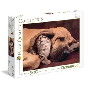 Clementoni High Quality Collection 500 darabos puzzle macska és kutya mintával - Clementoni