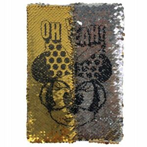 Minnie egér arany és ezüst flitteres napló, megfordítható flitterek - Paso