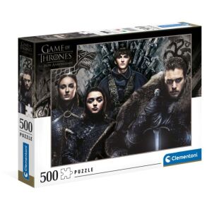 Clementoni Trónok Harca 500 darabos puzzle Jon Snow-val, Sansa Starkkal, Arya Starkkal és Bran Starkkal - Clementoni Puzzle