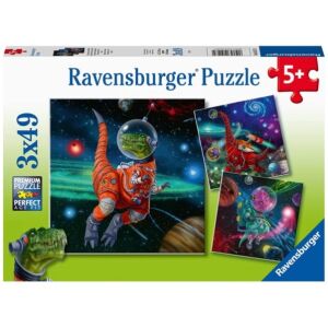 Ravensburger Galaktikus Dínók 3 x 49 darabos puzzle gyerekeknek 5 éves kortól - Ravensburger Puzzle
