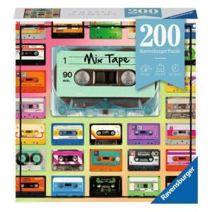 Ravensburger Kazetták puzzle, 200 darabos, Mix Tape design - Ravensburger