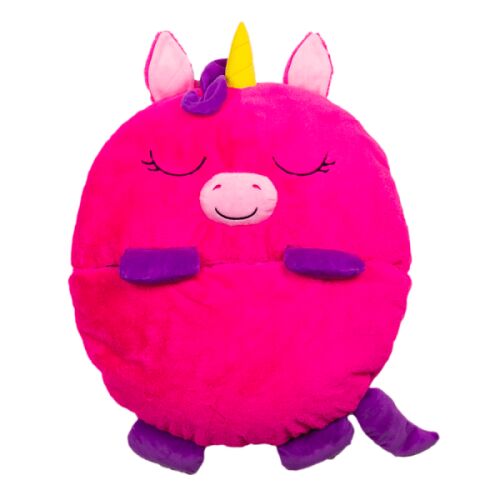 Happy Nappers Pink Unicorn 2-in-1 Sleeping Bag, plush unicorn pillow and sleeping bag