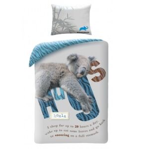 Posteľná bielizeň Animal Planet Koala s motívom spiacej koaly - Posteľné prádlo - pre mládež a dospelých