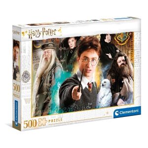 Clementoni Harry Potter 500 darabos puzzle Harryvel, Dumbledore-ral és más szereplőkkel - Clementoni Puzzle