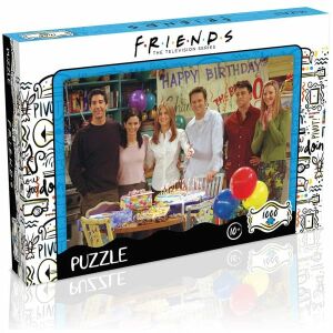 Winning Moves Friends Születésnapi Puzzle 1000 darabos. Ross, Rachel, Monica, Chandler, Joey és Phoebe szereplésével. - Winning Moves