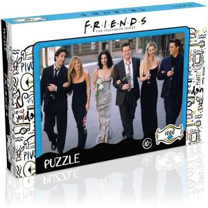 Winning Moves Jóbarátok Bankett 1000 darabos puzzle, a Jóbarátok szereplőivel, alkalmi öltözetben - Winning Moves
