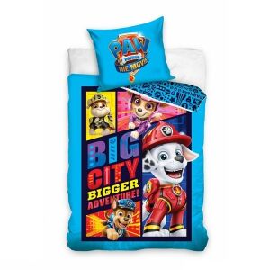 Posteľná bielizeň Paw Patrol Big City so Skye, Marshallom, Chaseom a Rubbleom - Carbotex Posteľné prádlo - pre mládež a dospelých