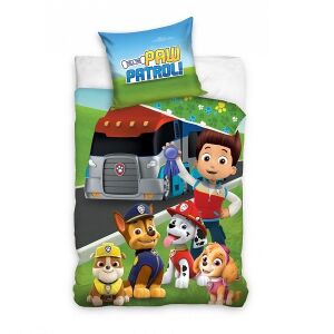 Posteľná bielizeň Paw Patrol so Skye, Marshallom, Chaseom, Rubbleom a Ryderom - Posteľná bielizeň
