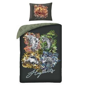 Posteľná bielizeň Harry Potter Hogwarts s erbmi domov - Nonbrand Posteľné prádlo - pre mládež a dospelých