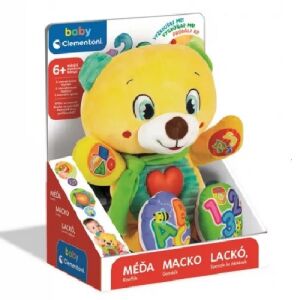 Clementoni Baby Macko Lacko Interactive Plush Bear, musical baby toy for 6+ months - Interactive Plush Toy