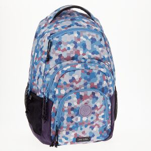 Školský batoh Ars Una Caleidoscope-blue, modrý vzor, pohodlný a odolný - Ars Una