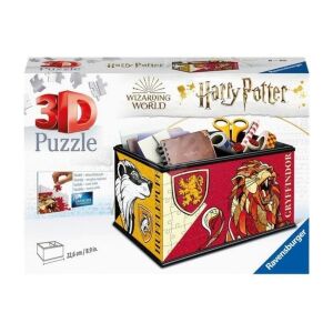 Ravensburger Harry Potter 3D Puzzle tárolódoboz, 216 darabos, Hufflepuff és Griffendél házakkal - Ravensburger