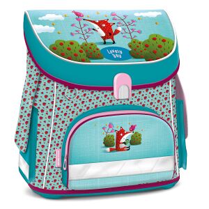 Ars Una Lovely Day ergonomická školská taška s magnetickým uzáverom, dizajn líška - Ars Una