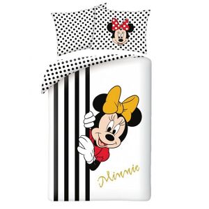 Súprava obliečok Minnie Mouse 140x200 cm, biela a čierna, obliečky s kreslenými postavičkami - Posteľné prádlo - pre mládež a dospelých