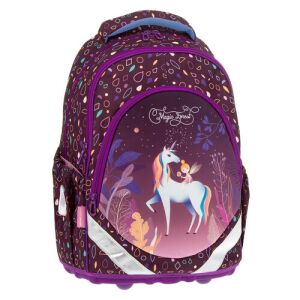Ars Una Magic Forest unikornisos iskolatáska, ergonomikus, lila - Ars Una