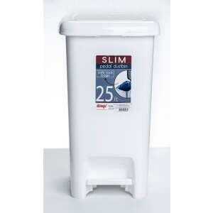 Dimex Pedálos Szemetes - Slim - 25L - Fehér