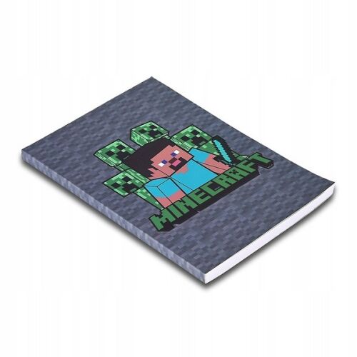 Minecraft vonalas füzet 100 oldalas A5 - szürke