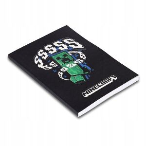 Minecraft vonalas füzet 100 oldalas A5 - fekete 114190457 - Mojang