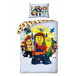 Posteľná bielizeň LEGO City Adventures s potlačou postavičiek LEGO - Nonbrand Posteľné prádlo - pre mládež a dospelých