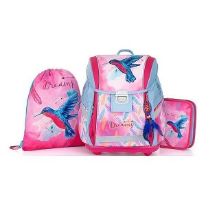 OXYBAG Dreamy hummingbird school bag set including backpack, pencil case, and gym bag - School bag set