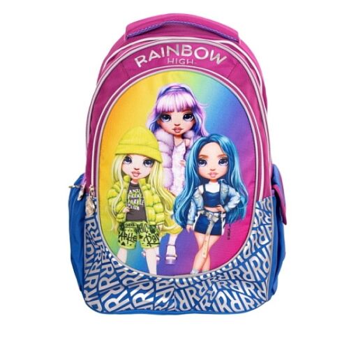 Rainbow High Silver Ergonomikus Iskolatáska Lányoknak - Iskolatáska